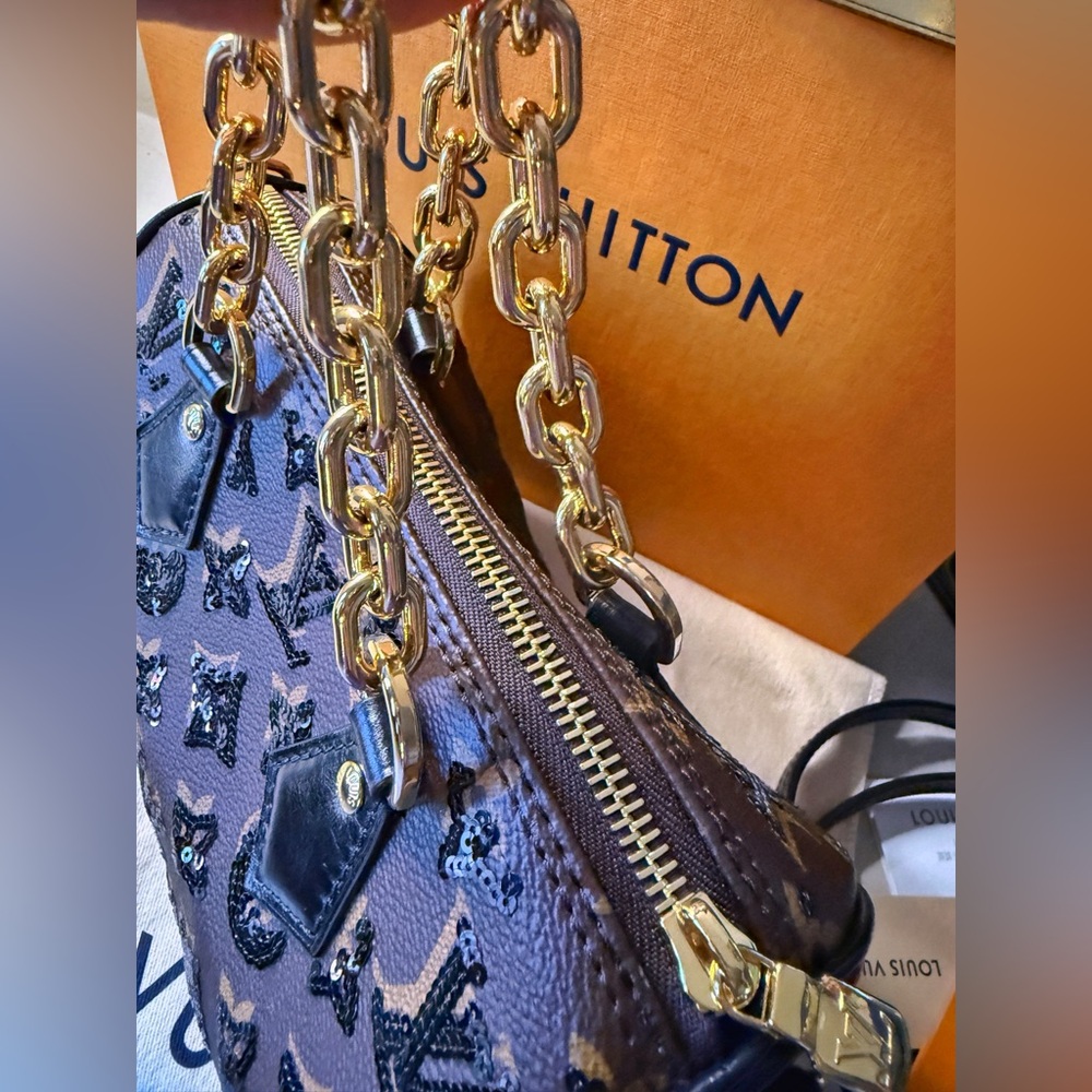 NWT Louis Vuitton Speedy Sequins Bandouliere 20 Ski Collection Limited Edition - Picture 11 of 17